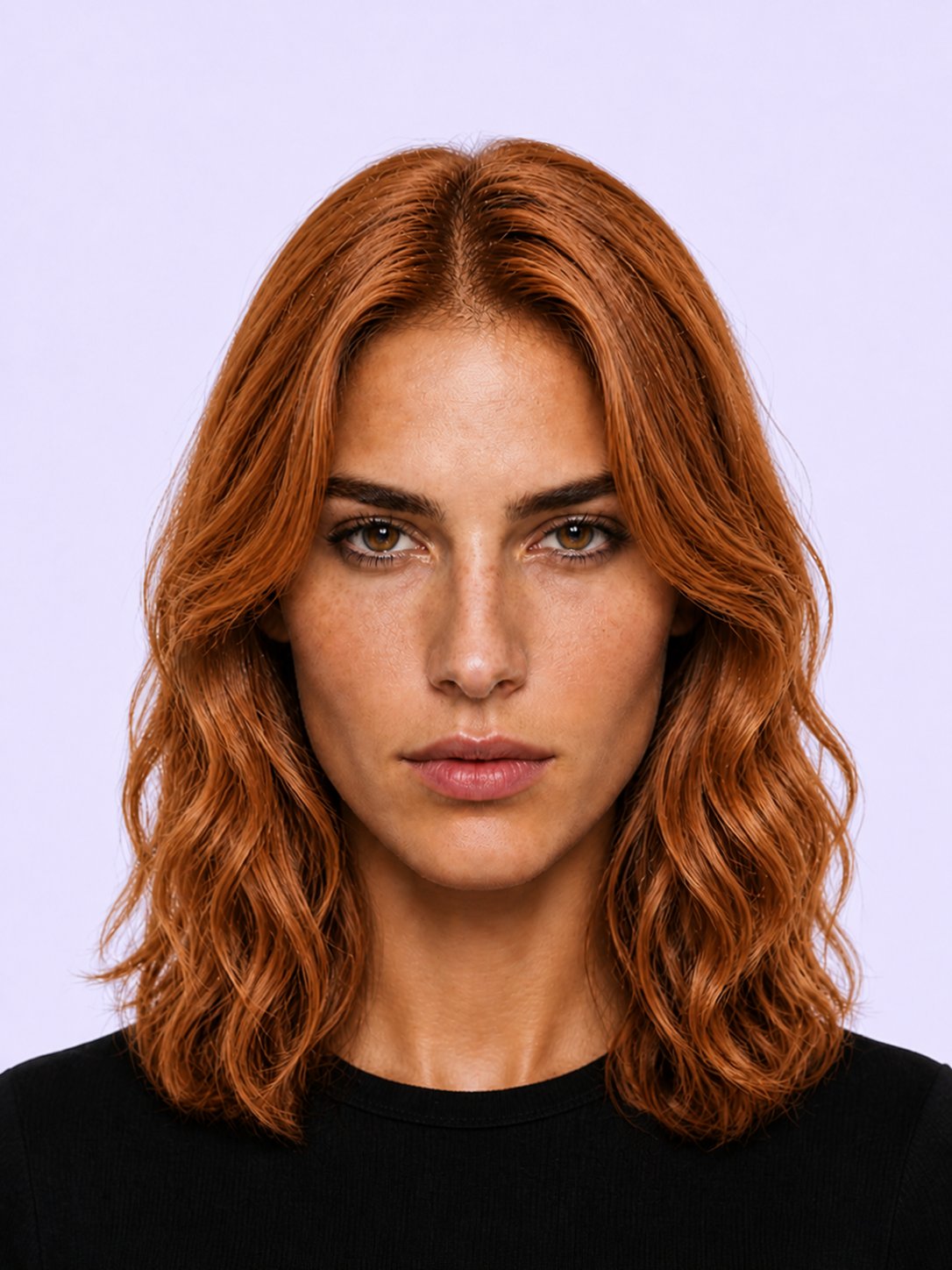 Burnt amber waves hairstyle inspiration